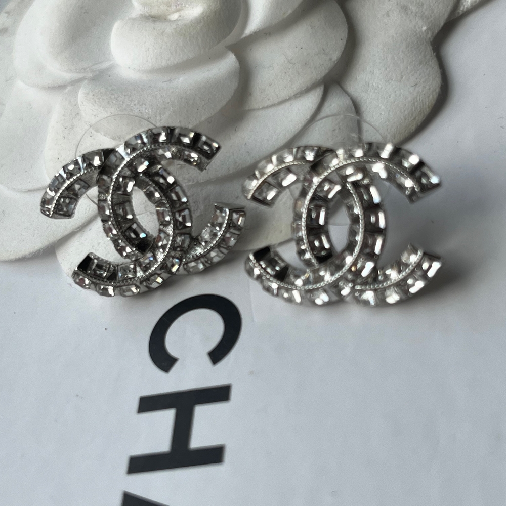 Chanel Silver Earrings - Picture 3 of 6